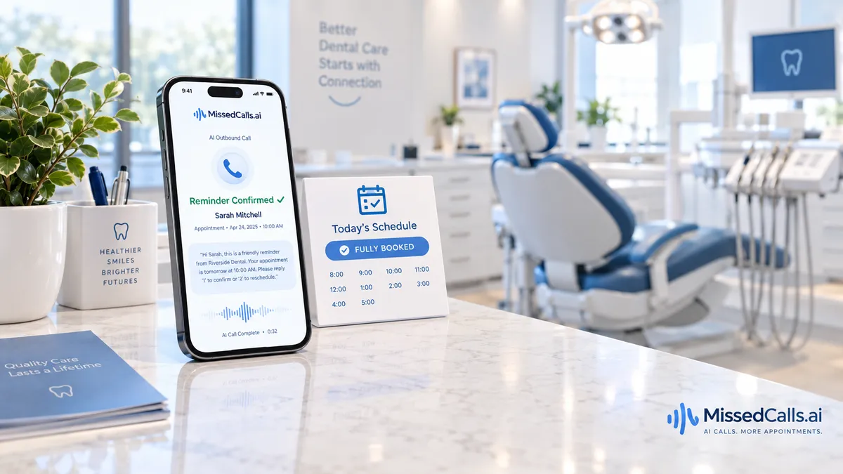Your Dental Practice Is Losing $47,000+ a Year to No-Shows. AI Reminder Calls Fix That.