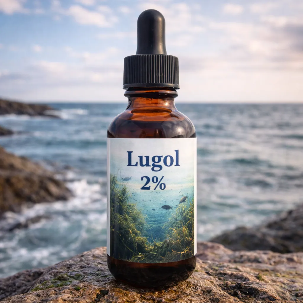 Iodine lugol bottle