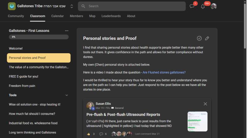 a peek into the Gallstones Tribe community