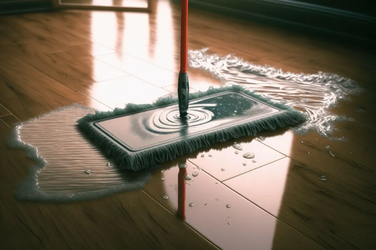 wet wood floor Lytle