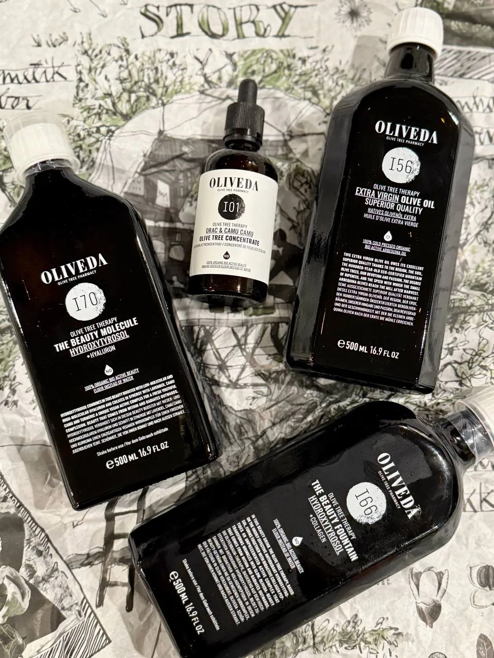 skin care bottles