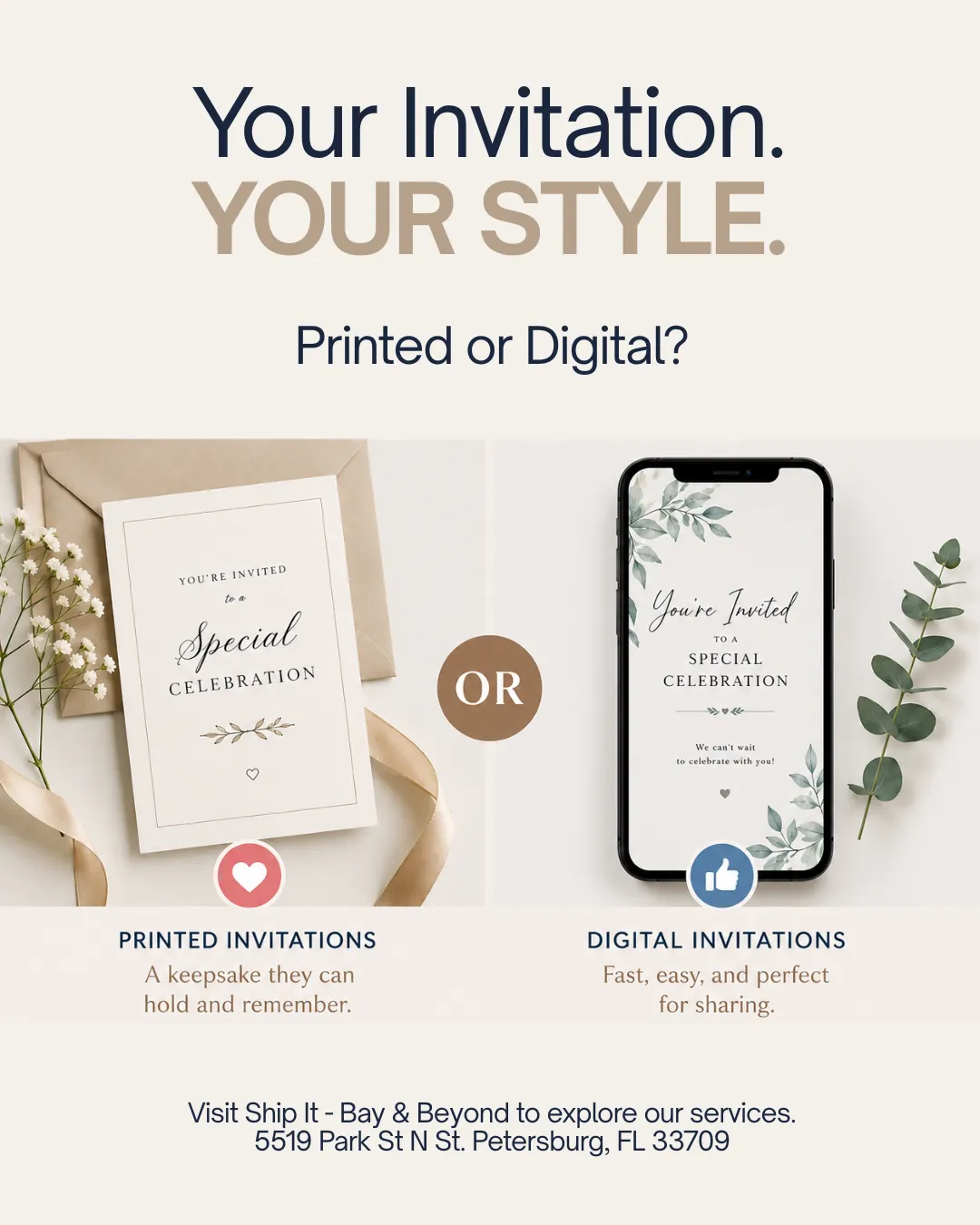 Your Invitation Says More Than You Think… Printed or Digital?
