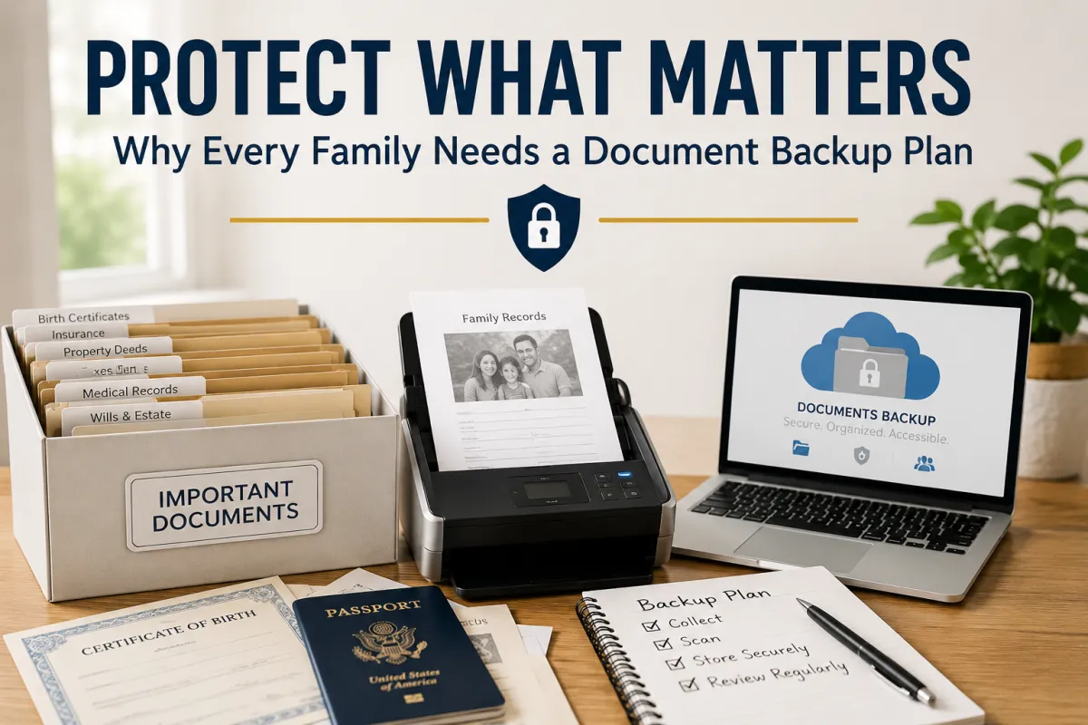 Protect What Matters: Why Every Family Needs a Document Backup Plan