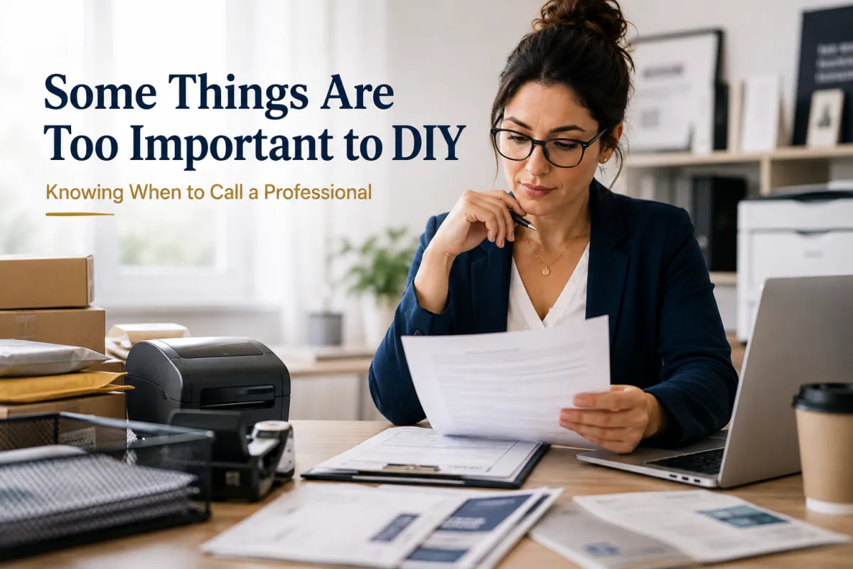 Some Things Are Too Important to DIY: When to Use Professional Services