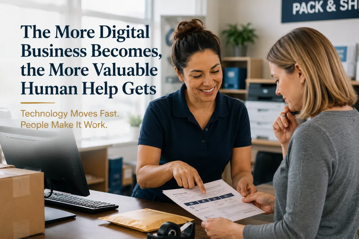 The More Digital Business Becomes, the More Valuable Human Help Gets