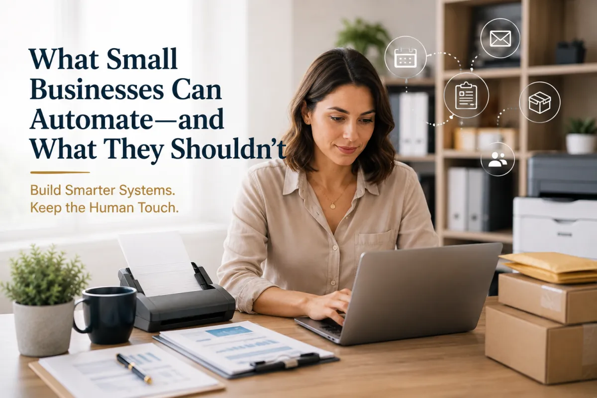 What Small Businesses Can Automate—and What They Shouldn't