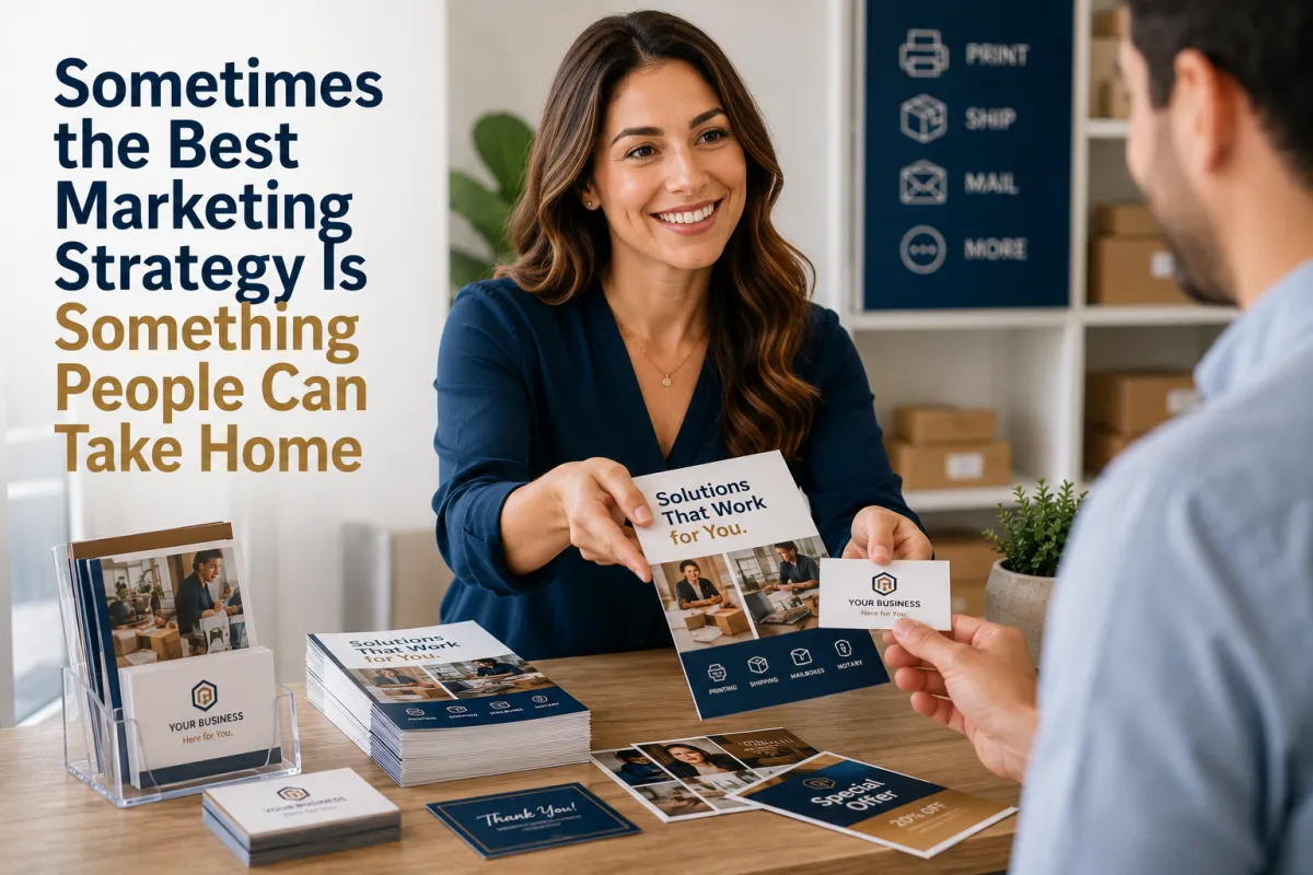 Sometimes the Best Marketing Strategy Is Something People Can Take Home
