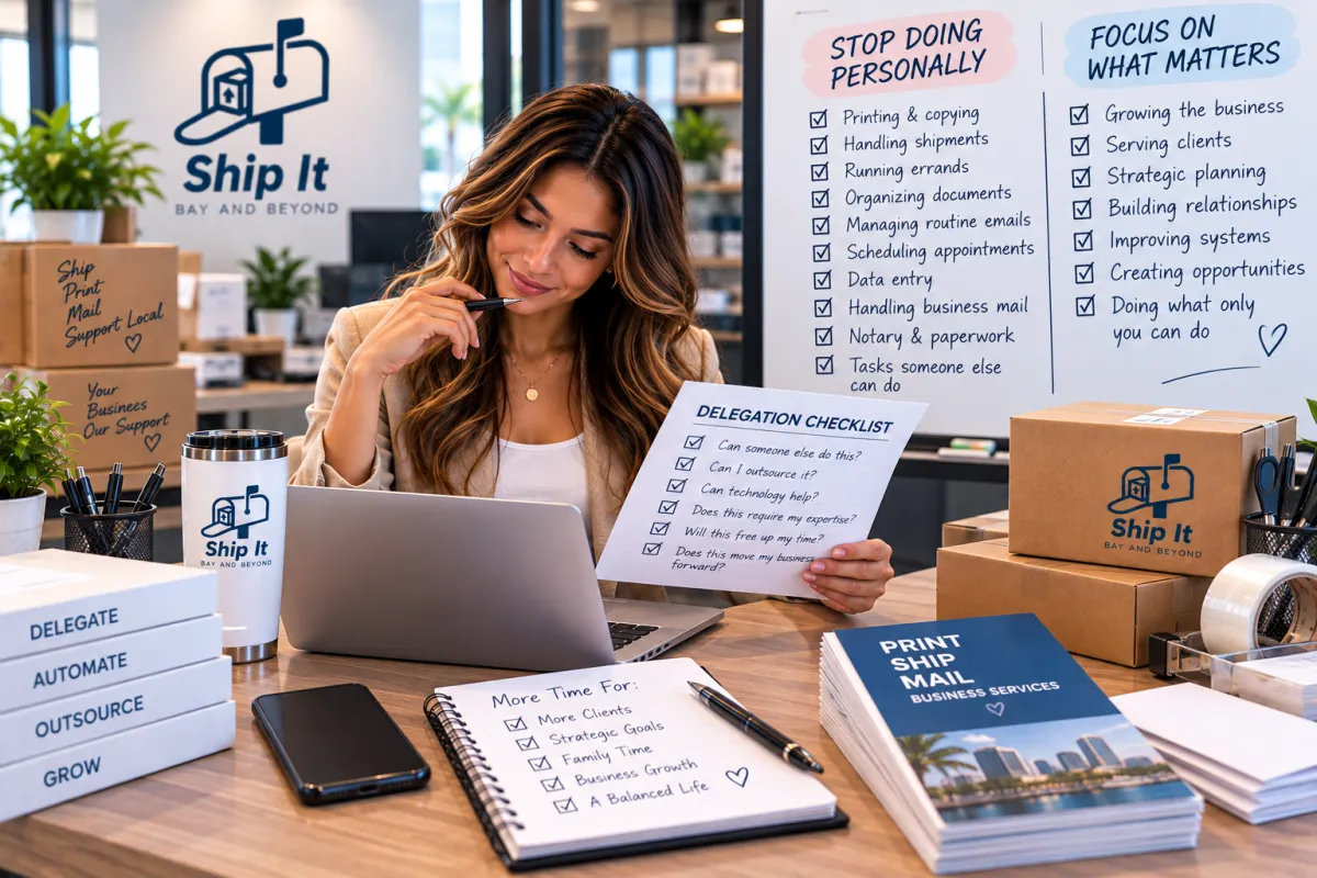 What Should a Small Business Owner Stop Doing Personally? A Guide to Working Smarter