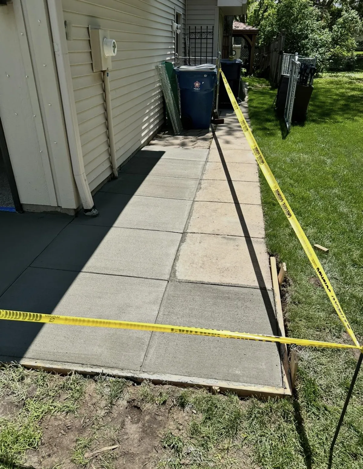 Concrete patio