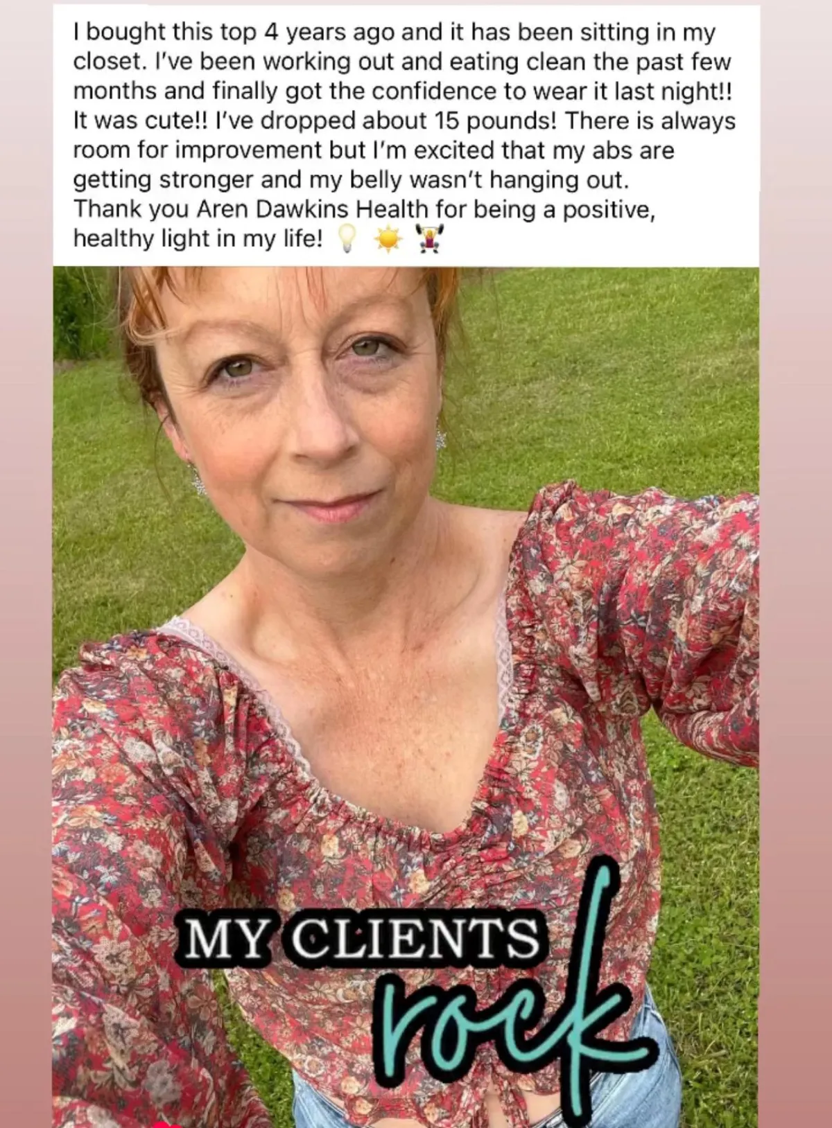 Healthy meal example