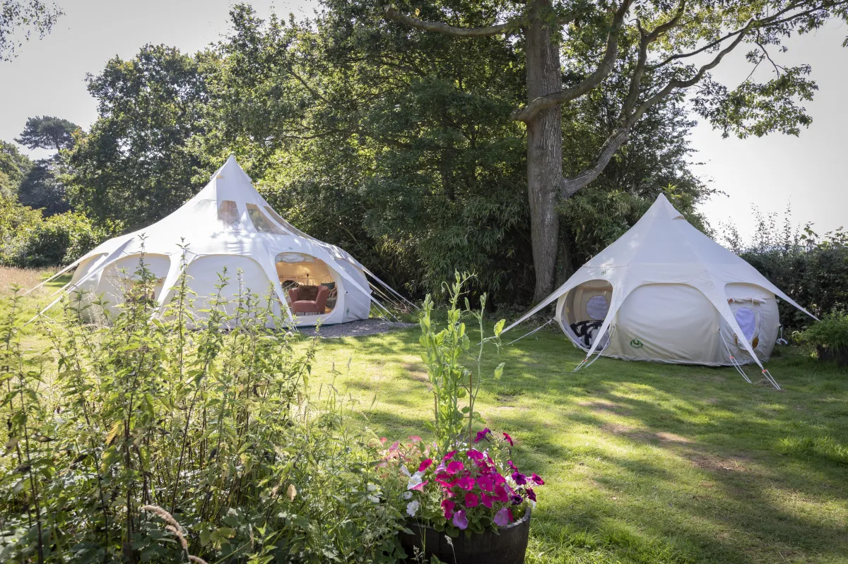 lotus belle tents in herefordshire, sheridan brown