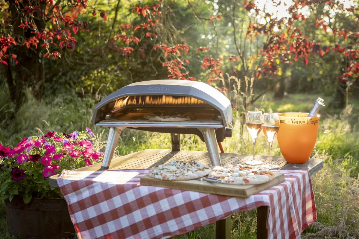 pizza oven at stargazer glamping 