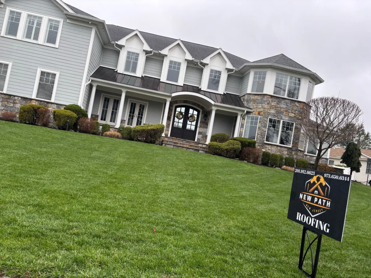 Roof repair in Fairfield, NJ by New Path Roofing — replaced damaged shingles, sealed roof leaks, and restored structural integrity for long-lasting protection.