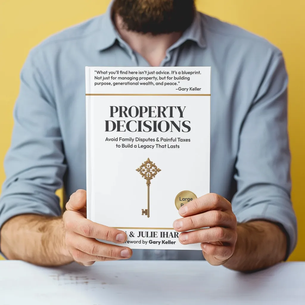 Property Decisions book by Dan Ihara - cover mockup