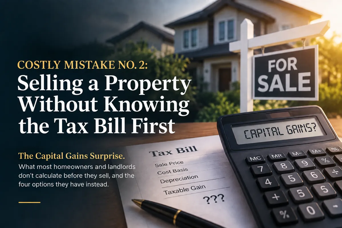 Costly Mistake No. 2: Selling a Property Without Knowing the Tax Bill First