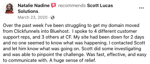 Natalie Nadine Recommends Scott Lucas Solutions