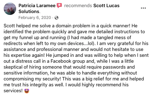 Patricia Laramee Recommends Scott Lucas Solutions