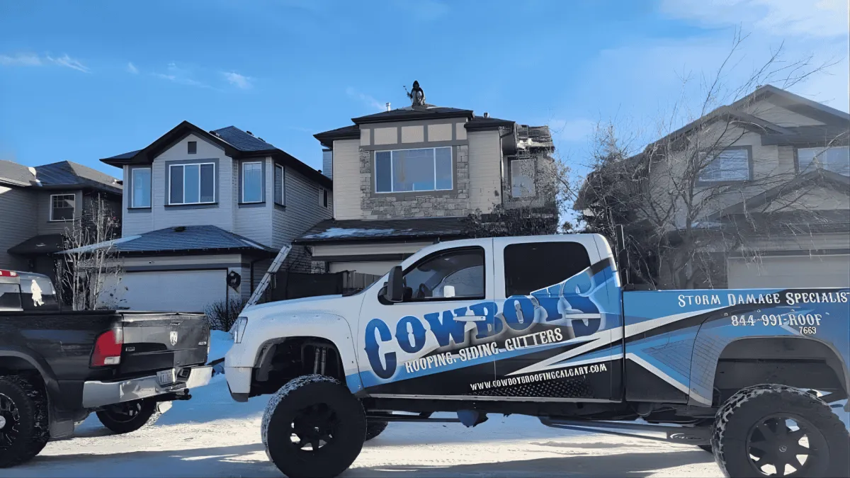 Residential shingle roofing installation in Calgary