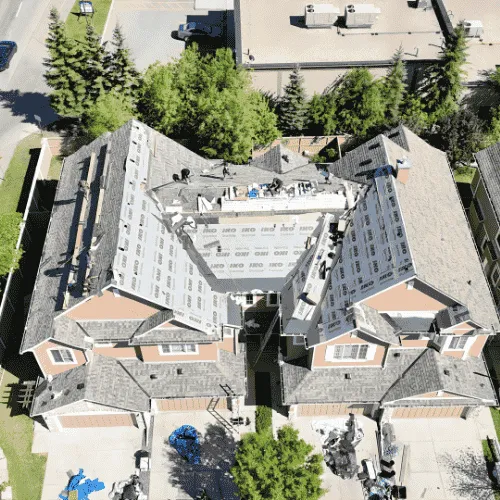 Siding installation on a Calgary residential home