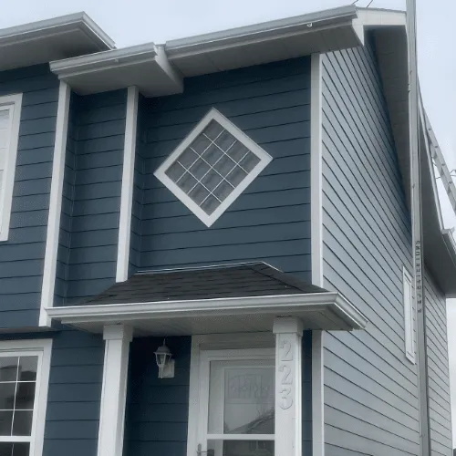 Calgary roofing contractors working on a home