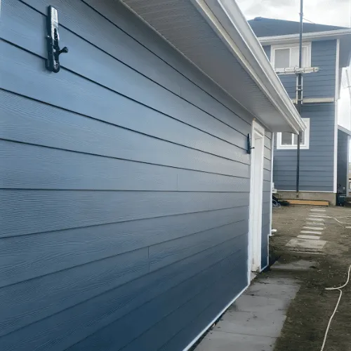 Siding installation on a Calgary residential home