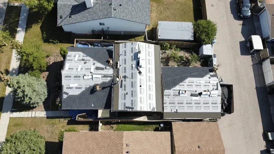 Asphalt shingle roof replacement in Calgary Alberta