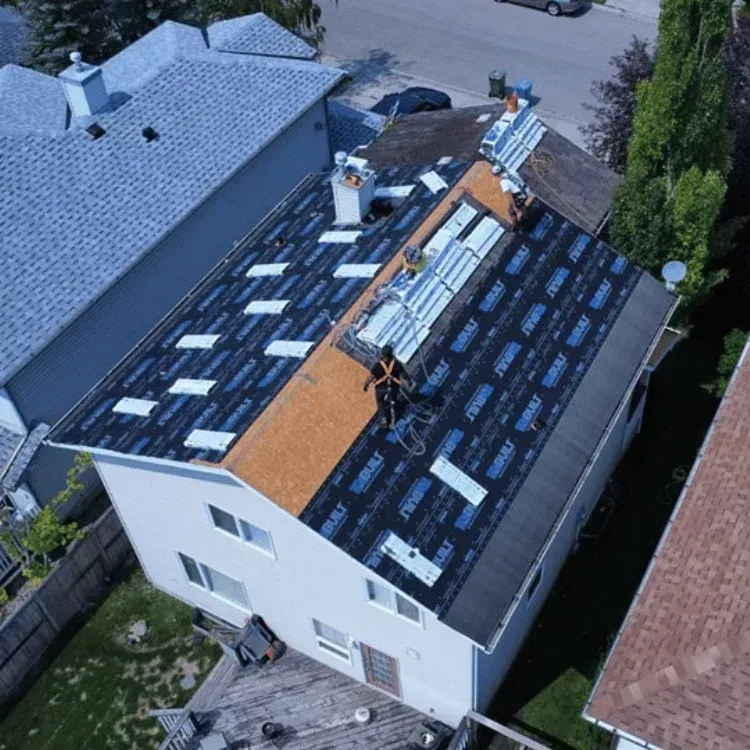 Asphalt shingle roof replacement in Calgary Alberta