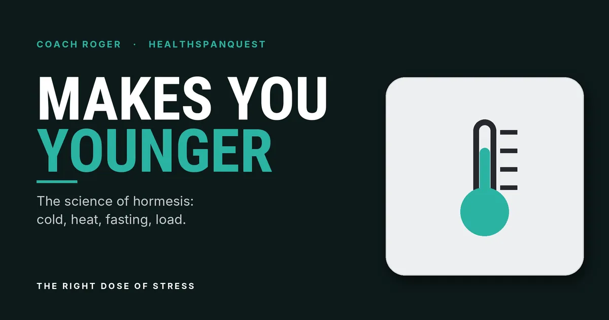 Hormesis and Aging: Cold, Heat and Fasting | HealthSpan Quest