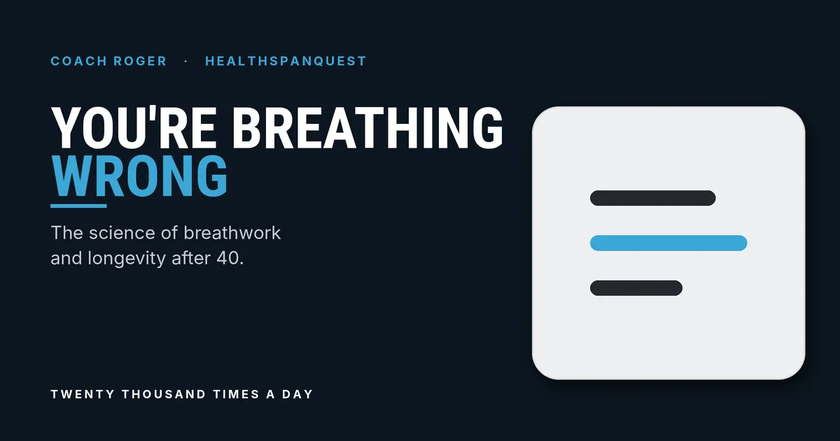 Breathwork and Longevity After 40 | HealthSpan Quest