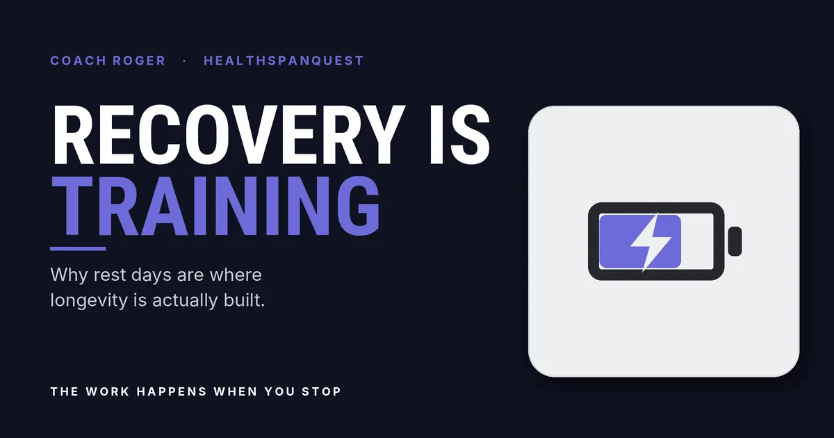 Recovery and Longevity: Rest Days Matter | HealthSpan Quest