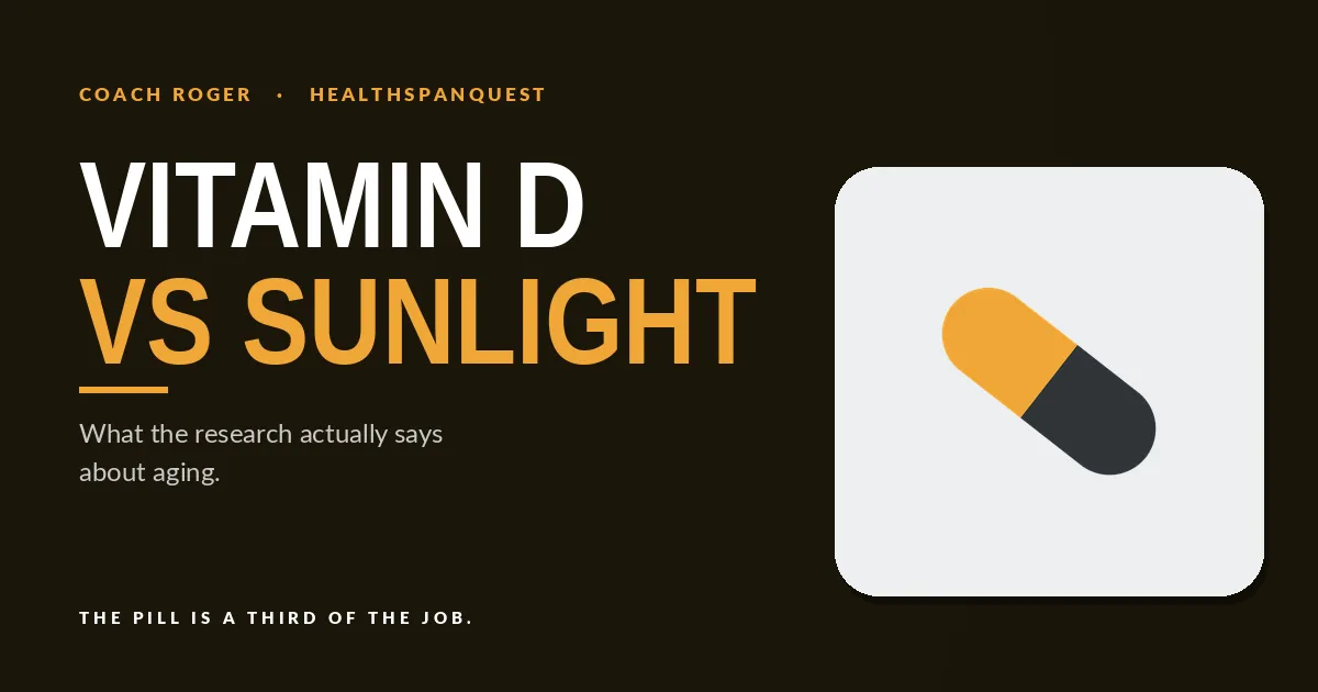 Vitamin D vs Sunlight Exposure and Aging | HealthSpan Quest