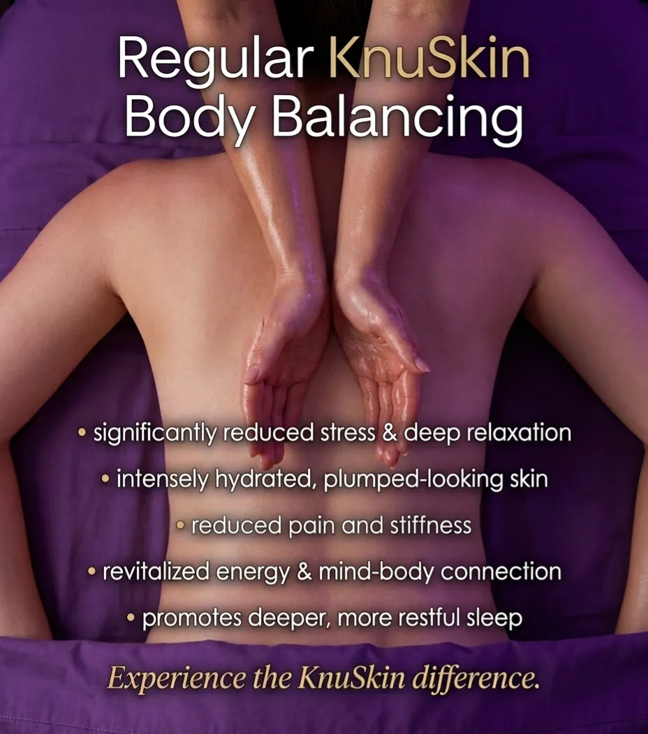 Professional receiving relaxing maintenance massage at KnuSkin
