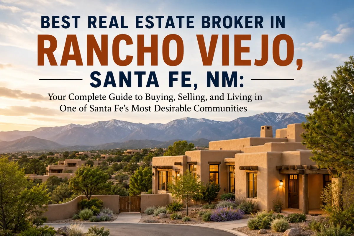 Luxury homes with mountain views in Rancho Viejo near Santa Fe New Mexico