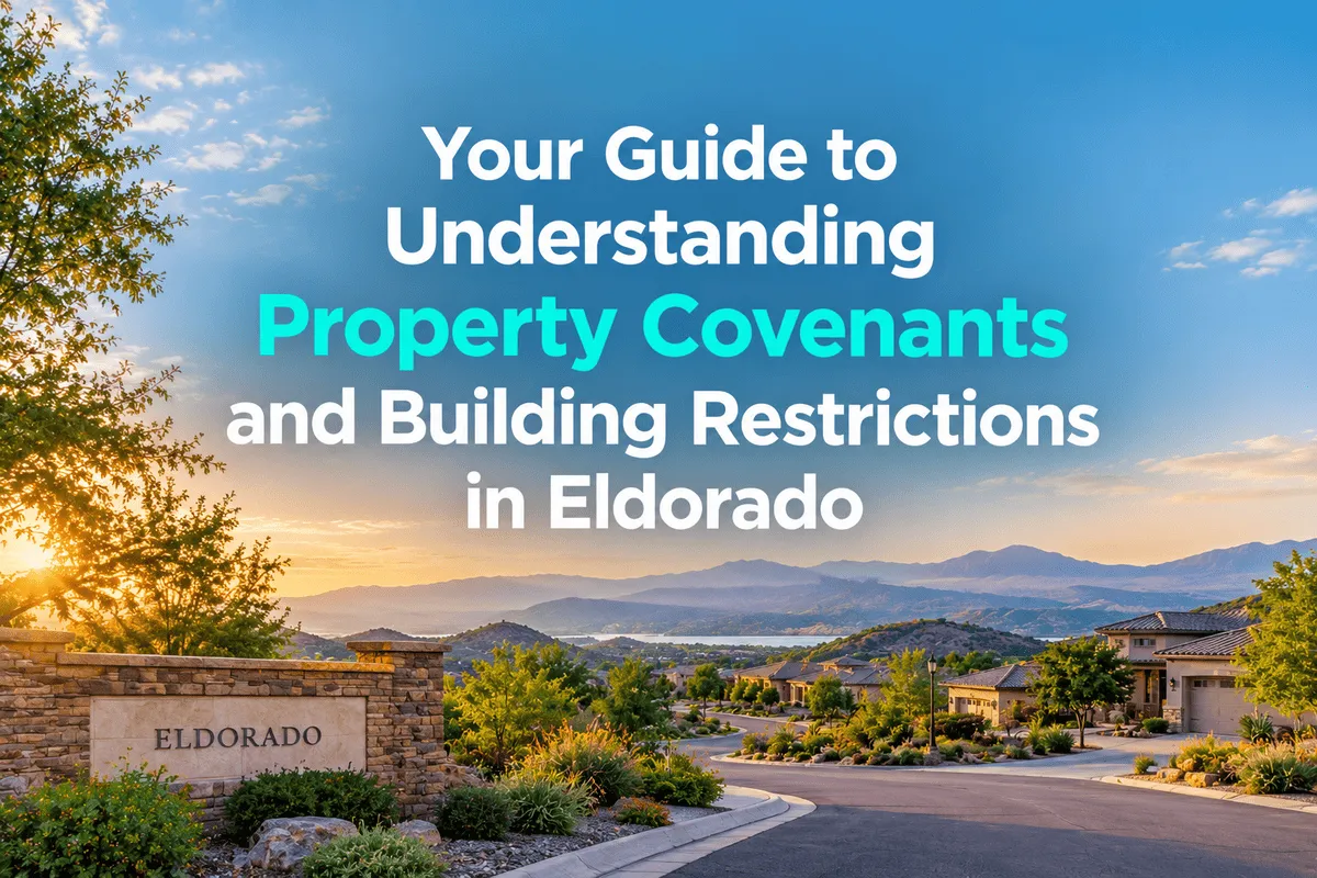 Eldorado property with building restrictions and architectural guidelines.