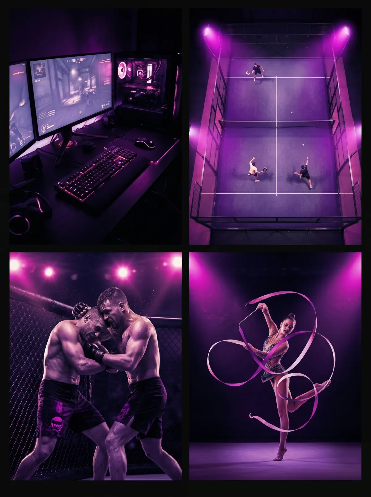 GXMA Sports: Niche sports (esport, pickleball, padel ball, rhythmic gymnastic, MMA, Ultra-Run, Trail Run, Track Cycling