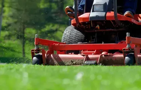 Commercial lawn mowing service by Bloomington Lawn & Snow
