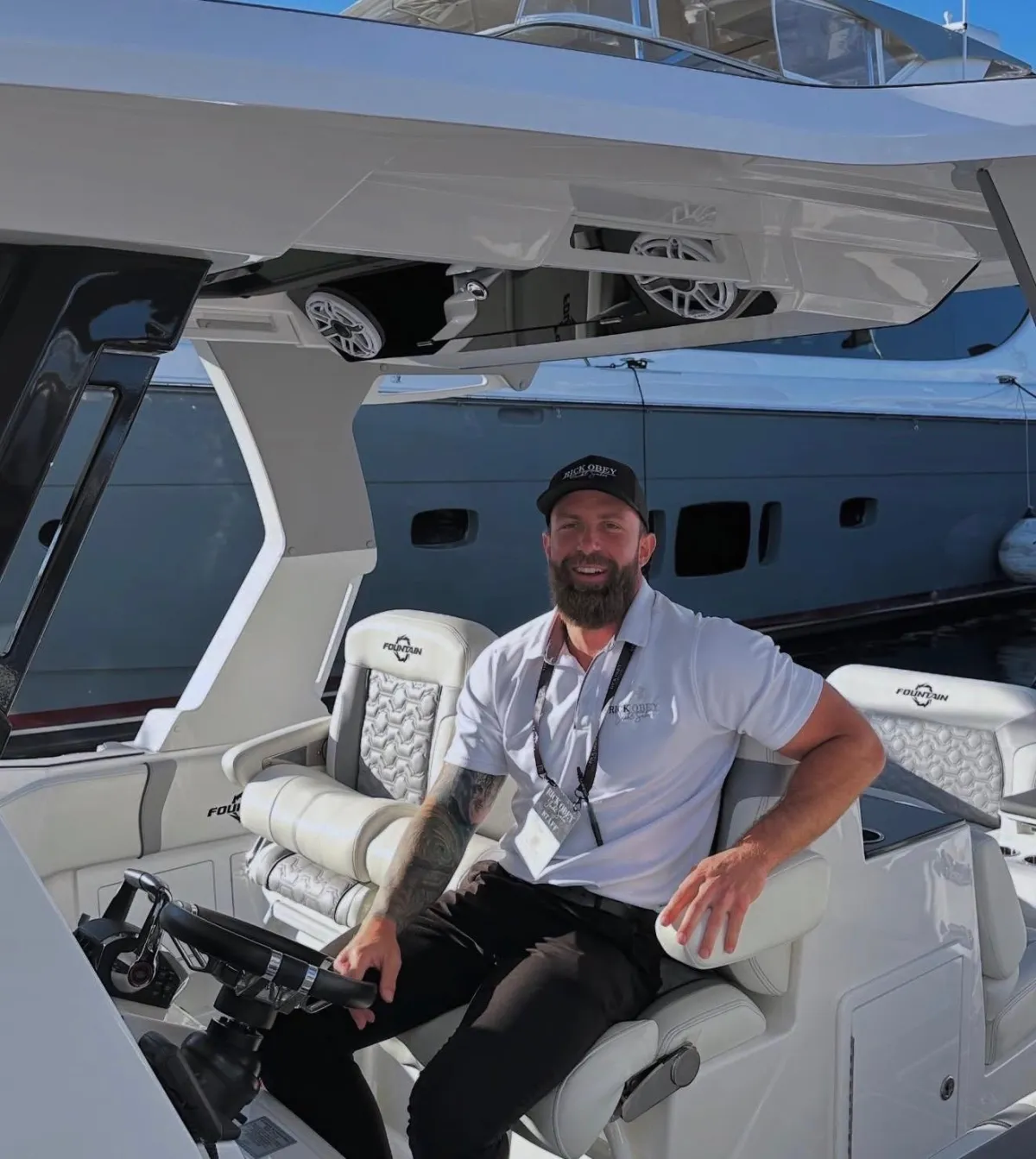 a boat in the middle of a body of water