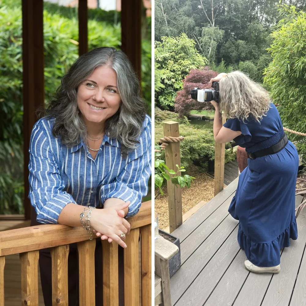photographer taking photo of a woman
