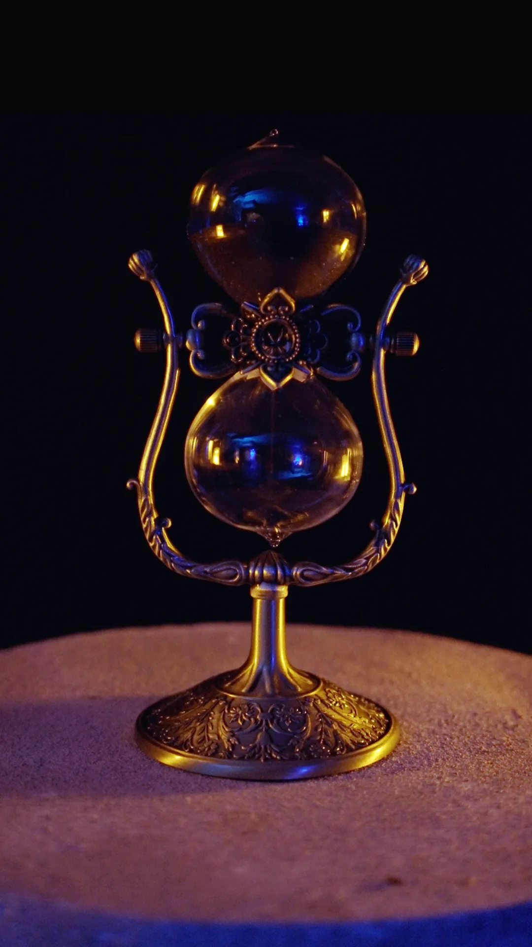 Actors in vibrant costumes mid-performance