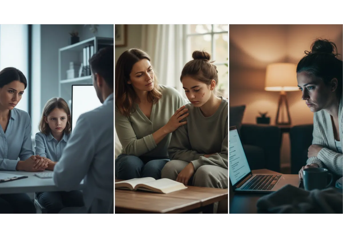 Mom and daughter bonding