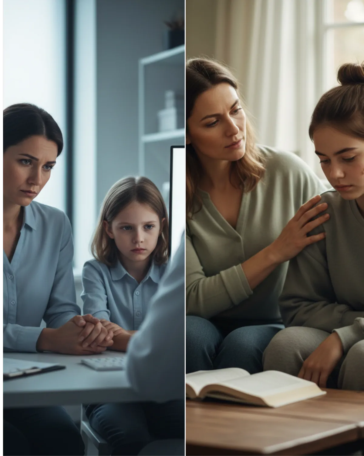 Mom and daughter bonding