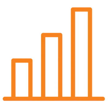 Graph icon representing Payment strategy showing price, interest rate, cash and seller concessions