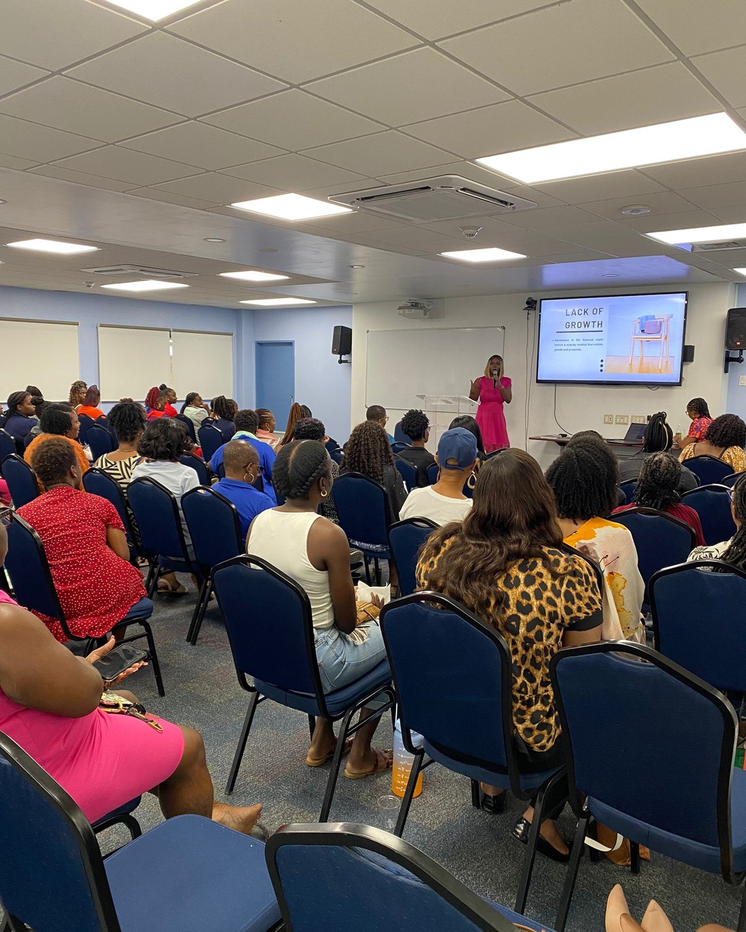 Team engaged in an in-person financial wellness workshop