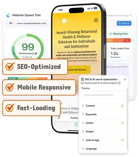 GoHighLevel website SEO optimized mobile responsive and fast loading for local businesses