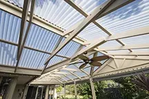 Pergola installed in Adelaide with perspex roof.