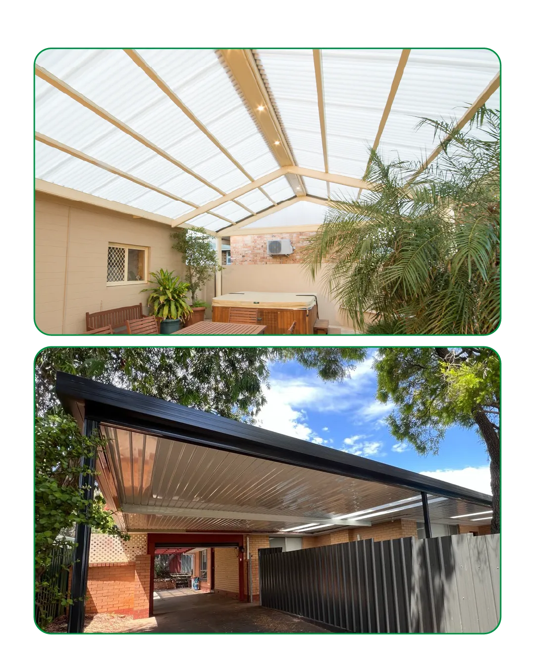 Carports Pergolas and Verandahs