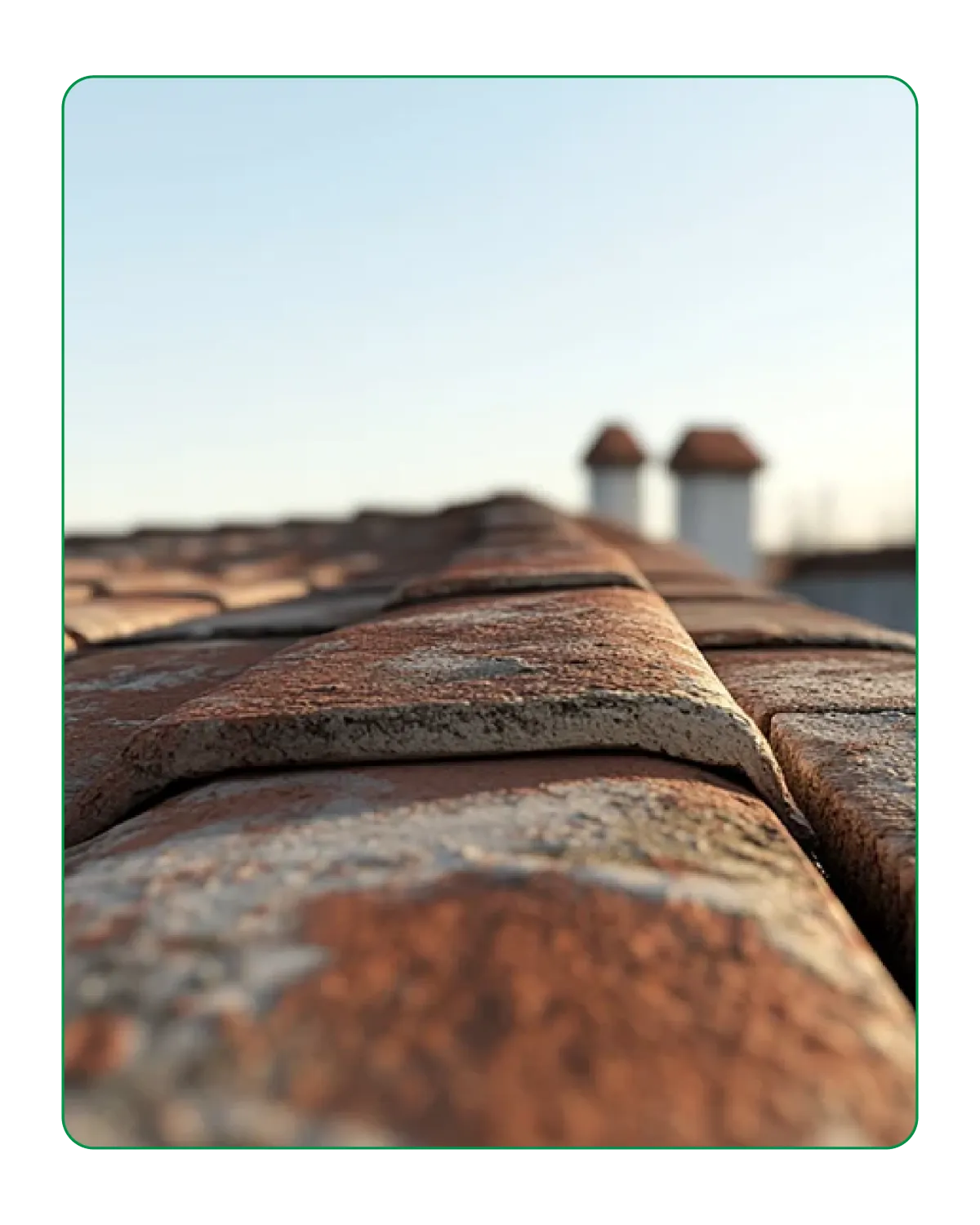 Close Up of a Roof Tile 