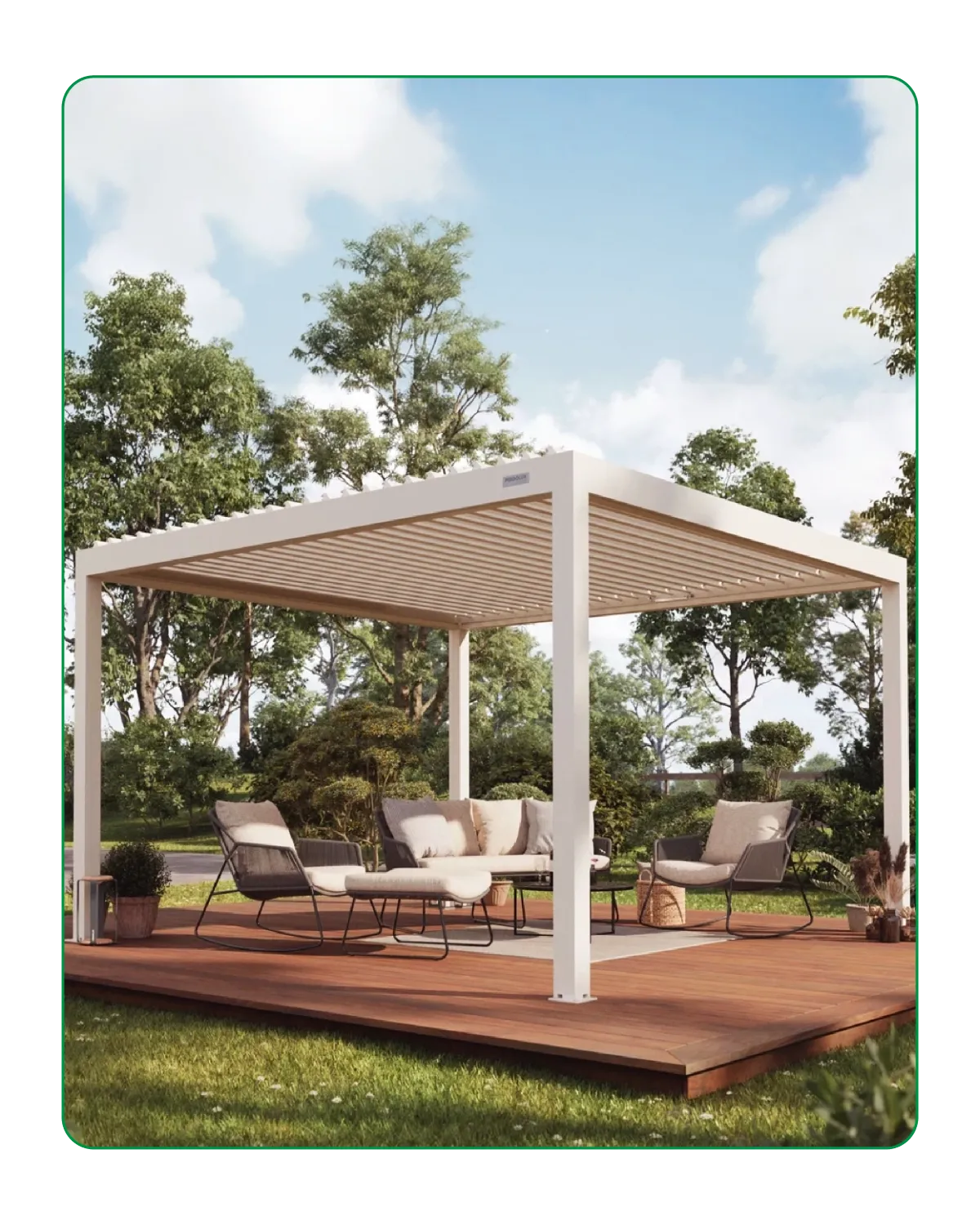 Freestanding pergola