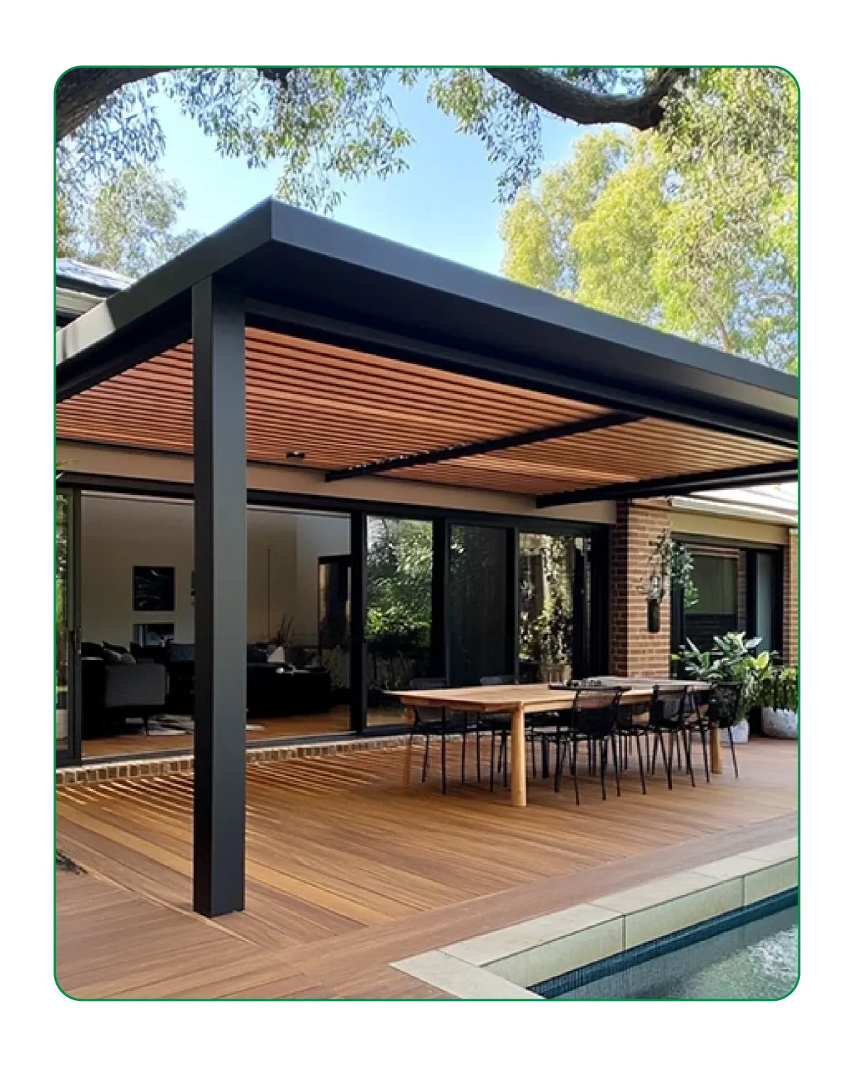 Attached Pergola