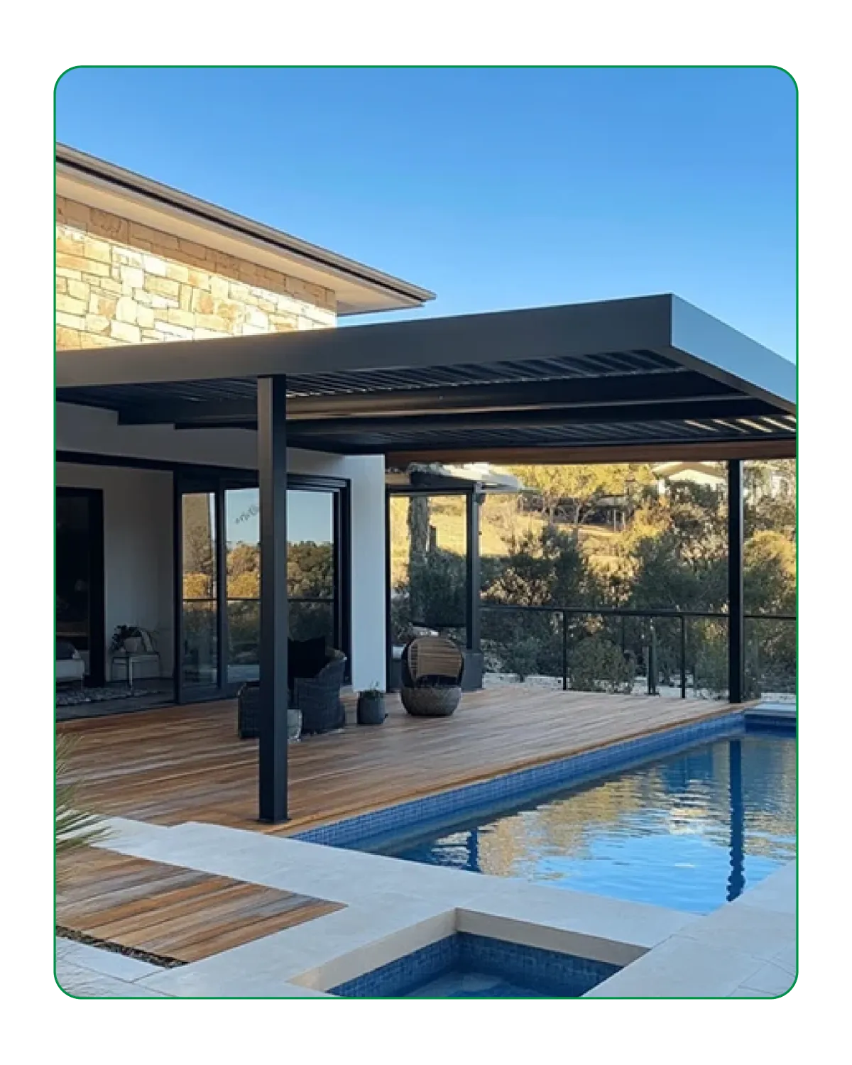 Custom Steel Pergola